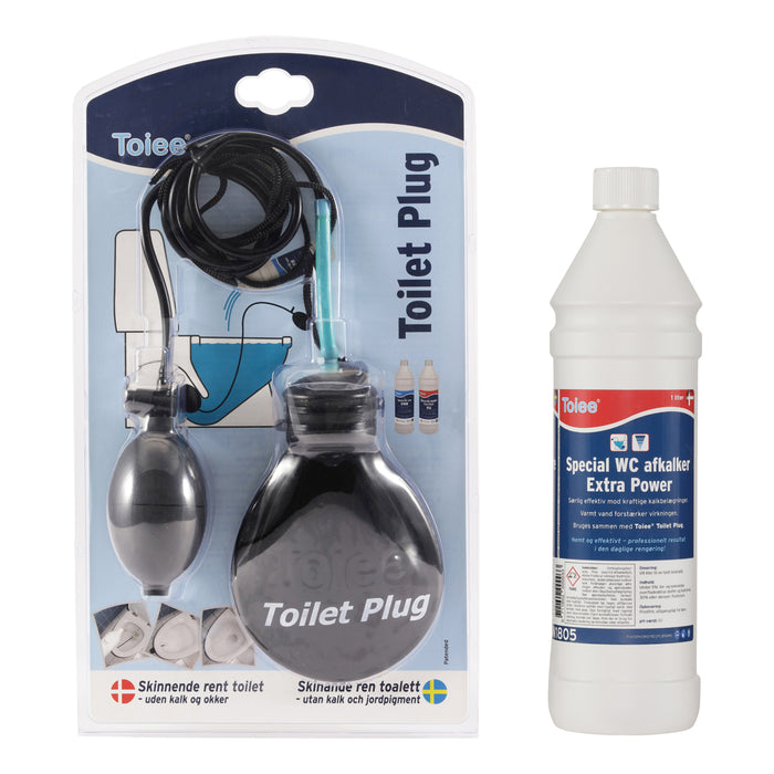 1 Toiee Toilet Plug + 1 Liter Toiee Special Toilettenreiniger EXTRA POWER