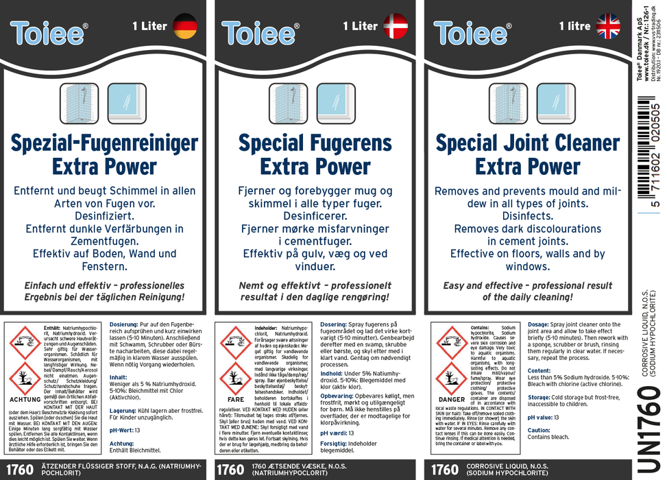 Spezial-Fugenreiniger Extra Power — Toiee DK