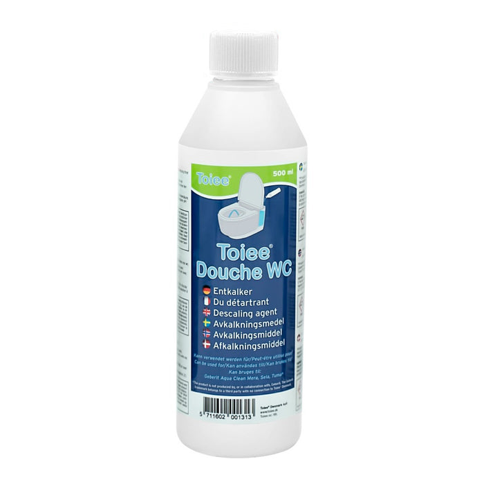 Toiee Douche WC Entkalker (500 ml = 4 Behandlungen). Für Geberit Douche WC Mera, Sela und Tuma)